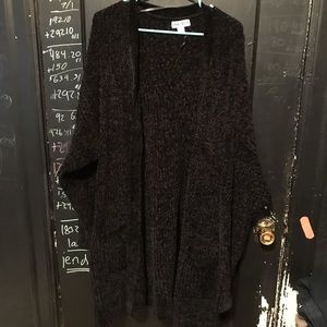 Black soft knit sweater